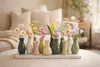 Handgefertigte kleine Keramik Deko Blumenvasen Set aus 10 Produktbild-Vorschau 5