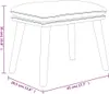 vidaXL Podnóżek ciemnoszary 45x29,5x35 cm aksamitny Podgląd zdjęcia produktu 6