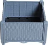 A raised garden bed with a rattan-like texture. Produktbild-Vorschau