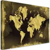 Leinwandbild Goldene Kontinente Vintage 90x60 Feeby Gold Produktbild-Vorschau 1