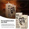 Vysokokvalitný drevený svietnik na diamantovú svadbu - Náhľad obrázku produktu 3
