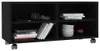 vidaXL TV skříňka s kolečky černá 90x35x35 cm Dřevěný Náhled obrázku produktu 3