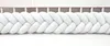 Bettschlange 350 cm Weiß – geflochtene Bettumrandung fürs Produktbild-Vorschau 1