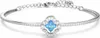 Swarovski Armband "Sparkling Dance" blau, Rhodiniert, Produktbild-Vorschau 1