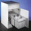 WESCO® Abfallsammler Mülleimer Trio-Master 345 S/400-3 Produktbild-Vorschau 4