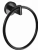 X-ROUND BLACK Handtuchhalter rund, Schwarz Produktbild-Vorschau 1