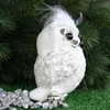 INGE-GLAS® Weihnachts-Hänger Weiße Eule ca 11,5 cm | Produktbild-Vorschau 5