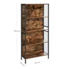 Knihovna, Kancelářský Regál, 4 Úrovně Pro Knihy, Dekorace, Náhled obrázku produktu 2