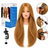 Tête à coiffer Ela - Cheveux naturels 60 cm avec trépied Voir les images du produit 1