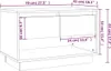 vidaXL TV-Schrank Räuchereiche 70x41x44 cm Holzwerkstoff Produktbild-Vorschau 7