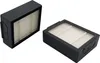 Two vacuum cleaner filters are shown against a white background. Voir les images du produit