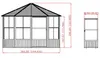 Sojag paviljoen Charleston, 12x12, antraciet, 384 x3 84 x Productafbeelding-voorbeeld 17