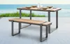 riess-ambiente Moderne Outdoor Sitzbank TAMPA LOUNGE 125cm Produktbild-Vorschau 2