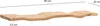 FineBuy Wandregal Akazie Massivholz 80cm - Schwebendes Produktbild-Vorschau 3