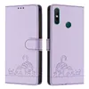 Leder Hülle für Huawei Y7A/ P Smart 2021 Süße Katze Flip Produktbild-Vorschau 2