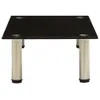 vidaXL TV-Tisch 60x35x17 cm Schwarz Hartglas Produktbild-Vorschau 7