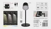 LED stolní lampa ABBIE nabíjecí, černá Náhled obrázku produktu