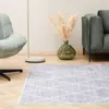 Teppich RHOMB waschbar 200 x 300 Grau, Rautenmuster, Produktbild-Vorschau 2