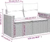 Möbel 6-tlg. Garten-Sofagarnitur mit Kissen Schwarz Poly Produktbild-Vorschau 8