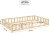 Homestyle4u Kinderbett Natur mit Rausfallschutz 120x200 cm Produktbild-Vorschau 8