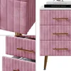 Nachtkastje Vicco Velia Roze 41 x 62 cm met 3 lades, Model Productafbeelding-voorbeeld 6