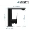 32416 ARIZONA Waschtischarmatur, Schwarz matt Produktbild-Vorschau 2