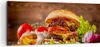 Bild auf Leinwand - Leinwandbild - Hamburger Sandwich - Produktbild-Vorschau 1