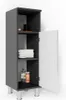Vicco Midischrank Fynn, 30 x 95 cm, Anthrazit/Weiß Produktbild-Vorschau 7