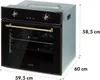 Klarstein Elizabeth, elektrická vstavaná rúra, retro Náhľad obrázku produktu 8