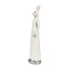 Clayre & Eef Figur Kaninchen 20 cm Weiß Polyresin Produktbild-Vorschau 2