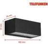 Telefunken venkovní lampa LED 6W skleněný kryt nástěnné Náhled obrázku produktu 5