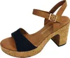 MARCO TOZZI Damen Sandalette hoher Schuh Riemchen Korkoptik Produktbild-Vorschau 13