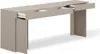 Furniture24 Schreibtisch Mit Container Woow Set-05L - Grau Produktbild-Vorschau 2