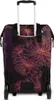 The back of a rolling tote bag with a floral pattern. Voir les images du produit