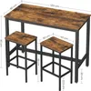VASAGLE Bartisch Bartisch-Set, Esstisch(120 x 60 x 90 cm) Produktbild-Vorschau 7