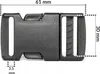 10 Stück Kunststoffschnallen, 30 mm, SCHWARZ Produktbild-Vorschau 6