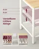 A product image showing a shoe rack with adjustable shelves and examples of shoe storage. Náhľad obrázku produktu
