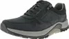 A black men's shoe with a gray sole is shown from the side against a white background. Produktbild-Vorschau
