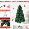 Sztuczna choinka COSTWAY 150 cm z oświetleniem, choinka z 8 Podgląd zdjęcia produktu 7