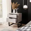IDOHOME-Nachttisch MILO XL Kaschmir mit Schubladen und Produktbild-Vorschau 3