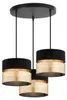 KAR-LIGHTING Pendelleuchte 3-flammig Schwarz‑Gold Metall Produktbild-Vorschau 1
