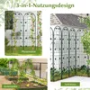 COSTWAY Treillis métallique pour 2 plantes, clôture de Voir les images du produit 4