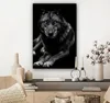 MuchoWow® - Leinwandbilder - Tiere - Wolf - Schwarz - Weiß Produktbild-Vorschau 7