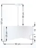 Lampa wisząca GEMSTONE biała/srebrna Podgląd zdjęcia produktu 7