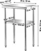 Tavolo di preparazione in acciaio inox SucceBuy, 61 x 45 x Anteprima dell’immagine prodotto 8
