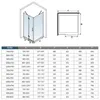 120x76cm 195cm 6mm Nano Glas Glastür Falttür mit Seitenteil Produktbild-Vorschau 9