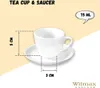 Filiżanka do espresso Wilmax z spodkiem, 75 ml, biała Podgląd zdjęcia produktu 3