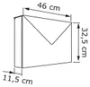 Wandbriefkasten Letter in Schwarz Produktbild-Vorschau 5
