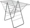 A black metal drying rack on a white background. Produktbild-Vorschau