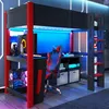 Hochbett mit Schreibtisch, Lochwand, LED-Lichtleiste, Produktbild-Vorschau 7